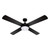 Devanti 52'' Ceiling Fan w/Light w/Remote Timer - Black