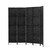 Artiss 4 Panel Room Divider Screen 163x170cm Woven Black