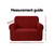 Artiss High Stretch Sofa Cover Couch Protector Slipcovers 1 Seater Burgundy