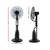 Devanti Mist Fan Pedestal Fans Cool Water Spray Timer Remote 5 Blades Black and Silver