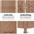 Artiss 4 Panel Room Divider Screen 163x170cm Woven Natural