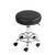Artiss Set of 2 ROUND Salon Stool Black PU Leather Swivel Barber Hair Dress Chair Hydraulic Lift