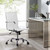 Artiss Office Chair PU Leather Mid Back White