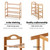Artiss Bamboo Shoe Rack Organiser Wooden Stand Shelf 4 Tiers Shelves