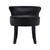 Artiss Velvet Vanity Stool Backrest Stools Dressing Table Chair Makeup Bedroom Black