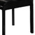2x Steel Frame Black Leatherette Medium High Backrest Dining Chairs with Wooden legs