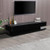 TV Cabinet with 3 Storage Drawers With High Glossy Assembled Entertainment Unit in Black colour