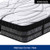 King Mattress Pocket Coil Spring Foam Firm Bed 32cm thick