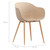 Jayden Natural Charming Beetle Dining Chair Set of 2