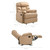 Leather Rocking Recliner Chair Armchair Swing Gliding Beige