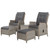 Gardeon Recliner Chairs Sun lounge Outdoor Setting Patio Furniture Garden Wicker