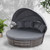 Gardeon Outdoor Lounge Setting Patio Furniture Sofa Wicker Garden Rattan Set Day Bed Grey