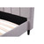 Queen Linen Fabric Deluxe Bed Frame Beige