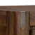 Hall Table 2 Storage Drawers Solid Acacia Wooden Frame Hallway in Chocolate Color