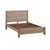 King Single size Bed Frame in Solid Acacia Wood with Medium High Headboard in Oak Colour