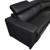 6 Seater Real Leather sofa Black Color Lounge Set for Living Room Couch with Adjustable Headrest