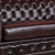 3 Seater Genuine Leather Upholstery Deep Quilting Pocket Spring Button Studding Sofa Lounge Set for Living Room Couch In Burgandy Colour