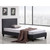 Single Linen Fabric Bed Frame Grey