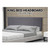 Linen Fabric King Bed Headboard Bedhead - Grey