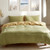 Cosy Club Quilt Cover Set Cotton Yellow Lime Single