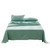 Cosy Club Washed Cotton Sheet Set Green Double