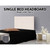 Linen Fabric Single Bed Headboard Bedhead - Beige