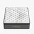 Luxopedic Pocket Spring Mattress 5 Zone 32CM Euro Top Memory Foam Medium Firm - Queen - White  Grey
