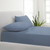 Park Avenue 1000TC Cotton Blend Sheet & Pillowcases Set Hotel Quality Bedding - Mega Queen - Blue Fog