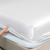 Royal Comfort Satin Sheet Set 4 Piece Fitted Flat Sheet Pillowcases  - Queen - White