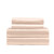 Royal Comfort Satin Sheet Set 4 Piece Fitted Flat Sheet Pillowcases  - King - Champagne Pink