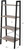 VASAGLE Ladder Shelf 4-Tier Greige and Black LLS44MB