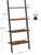 VASAGLE Ladder Shelf 4-Tier Rustic Brown and Black LLS43BX