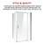 Shower Screen 1200x700x1900mm Framed Safety Glass Pivot Door By Della Francesca