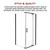 Shower Screen 1000x1000x1900mm Framed Safety Glass Pivot Door By Della Francesca