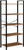 VASAGLE 5-Tier Storage Rack Bookshelf with Steel Frame Rustic Brown and Black LLS061B01