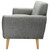 Dane 3 + 1 + 1 Seater Fabric Upholstered Sofa Armchair Lounge Couch - Mid Grey
