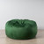 Pierre Fur Bean Bag - Emerald Green