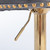 4x Height Adjustable Swivel Bar Stool Velvet Studs Barstool with Footrest and Golden Base- Grey