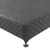 Mattress Base Ensemble King Size Solid Wooden Slat in Black with Removable Cover