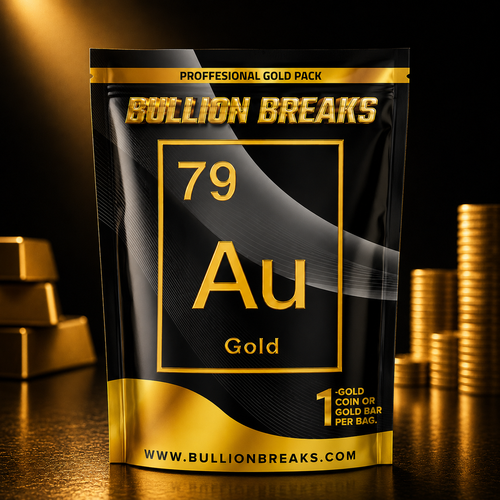 Professional Gold Pack AU 79 Gold, Gold Coin or Gold Bar by Bullion Breaks