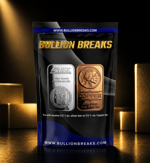 Bullion Breaks Silver & Copper Pack – Limited Edition 1 oz Bullion Bars