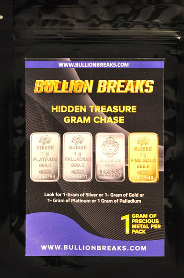1 Gram Gold or Silver - Hidden Treasure Series by Bullion Breaks