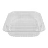 HINGED LID DELI CONTAINER - 6" x 5 1/2" x 1 1/2" - 500/CASE