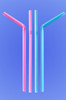 JUMBO FLEXI STRAW 8.5" - PASTEL BLUE AND PINK - (7,500/case)