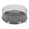 Copy of 12" CAKE CONTAINER - 14 1/2" BLACK BASE - 4 3/4" TALL -  25/CASE