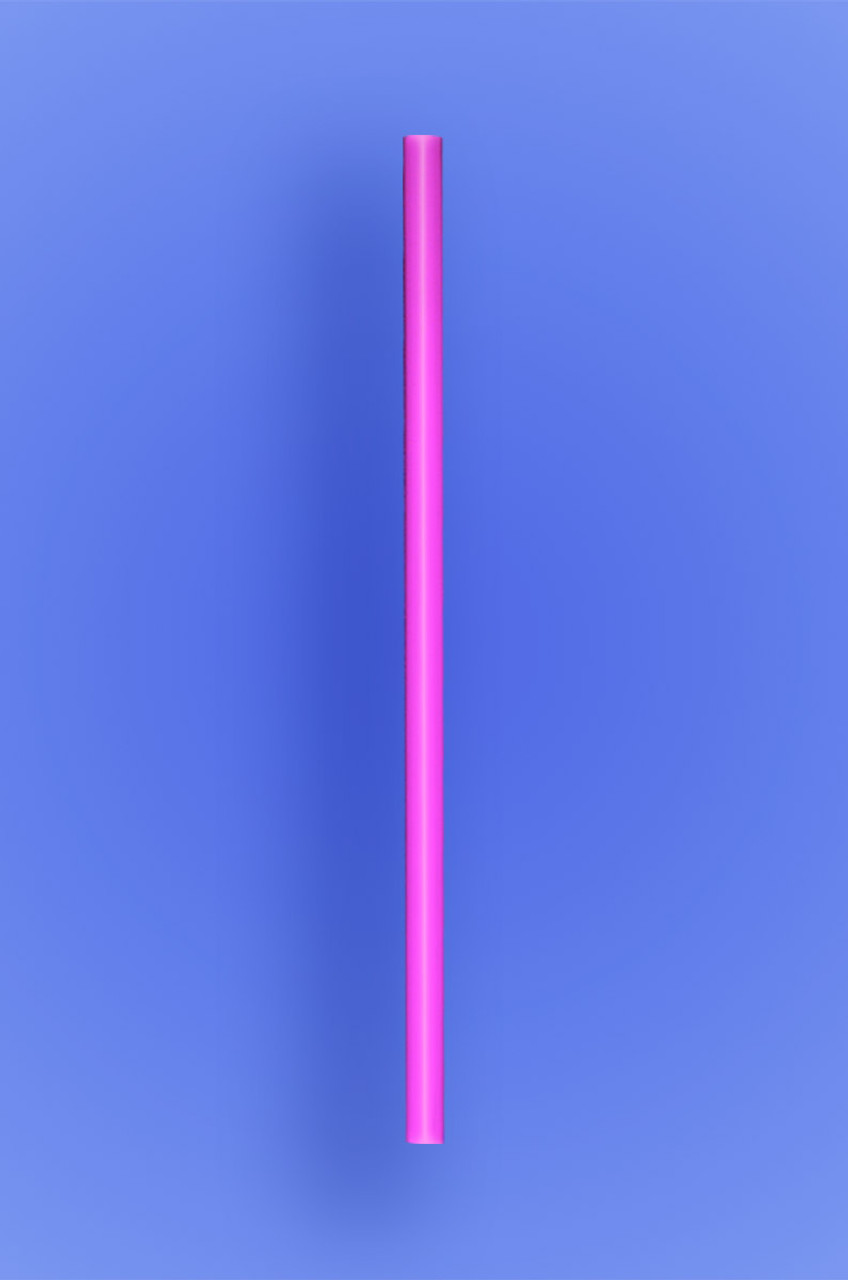 JUMBO COCKTAIL STRAW 5.5 - NEON PINK - 30/250 (7,500/case) - Wow Plastics,  Inc.