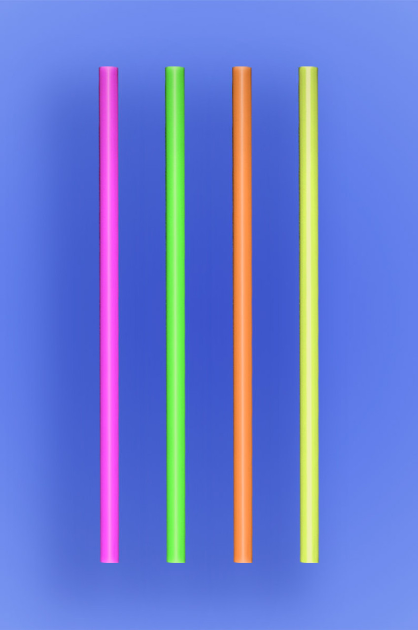 JUMBO COCKTAIL STRAW 5.5 - NEON PINK - 30/250 (7,500/case) - Wow Plastics,  Inc.