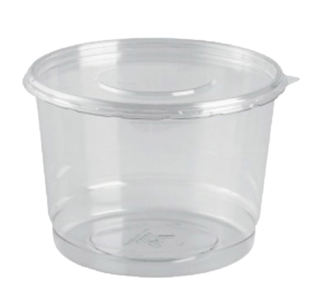 16oz DELI CONTAINER WITH LID - 5 x 2 1/2 TALL - 250/CASE - Wow Plastics,  Inc.