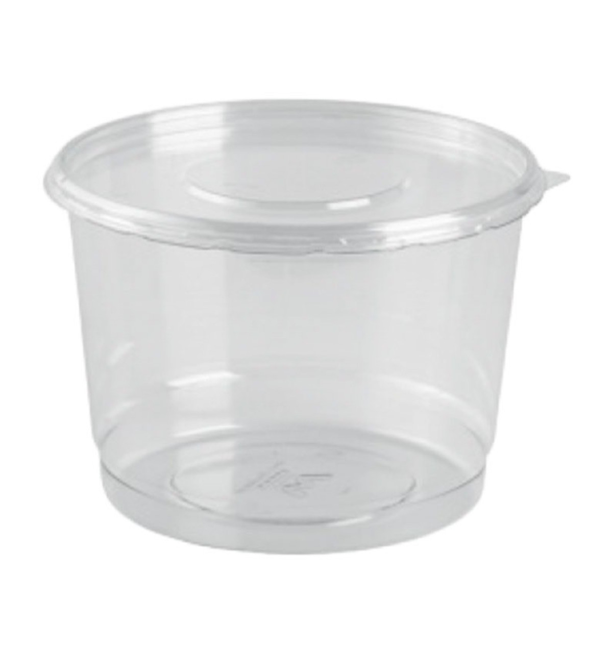 16oz DELI CONTAINER WITH LID - 5 x 2 1/2 TALL - 250/CASE - Wow Plastics,  Inc.