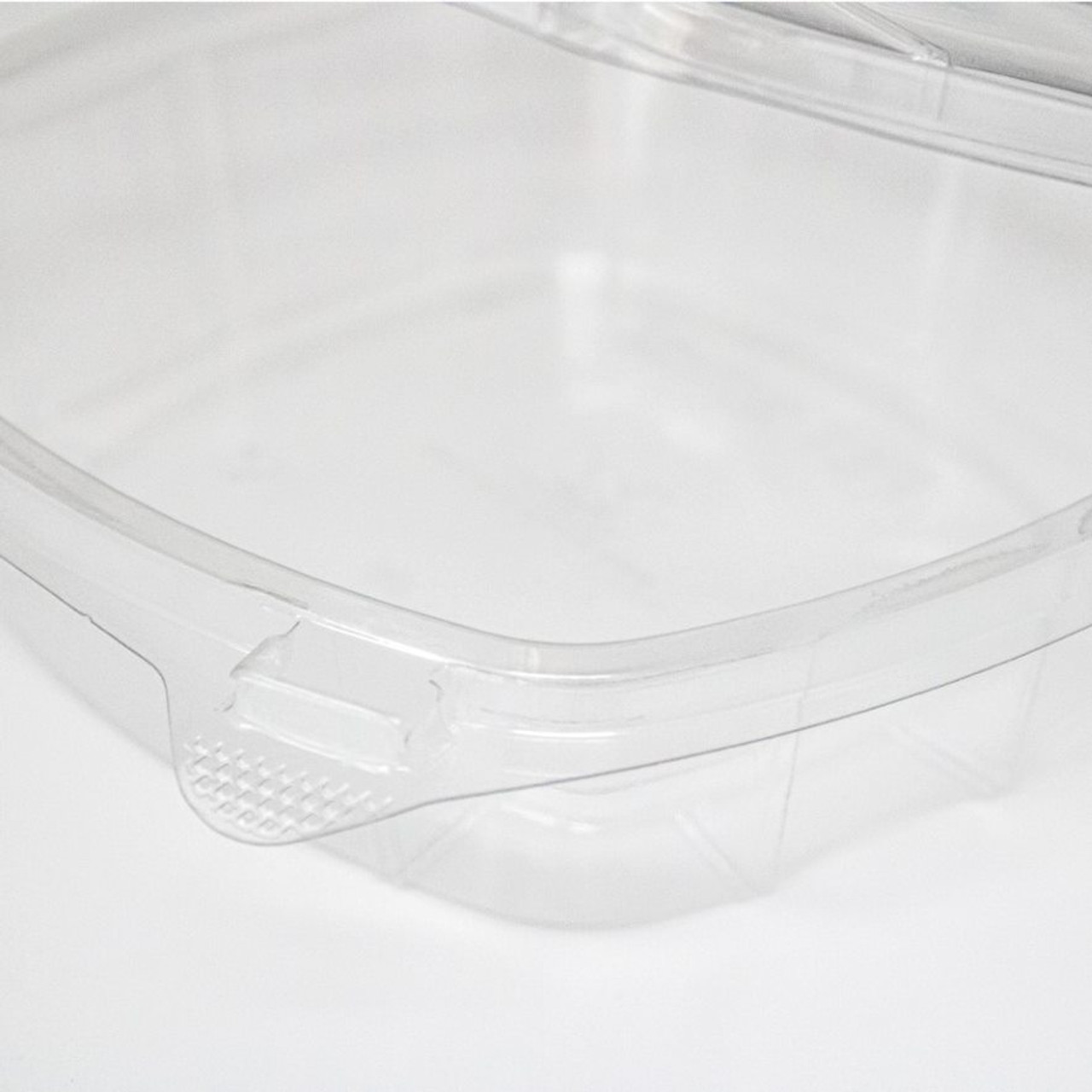 Prep & Savour 6x6 Seal Hinged-Lid Clear Plastic Containers Take